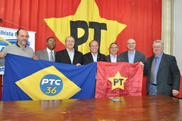 Candidatura petista à prefeitura recebe o apoio do PTC Tatiana Feldens/Divulgação / PT Candidatura petista à prefeitura recebe o apoio do PTC Tatiana Feldens/Divulgação / PT