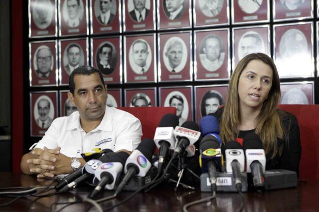 Patricia Amorim pede "mobilização nacional" da torcida contra Ronaldinho Fernando Azevedo/Fla Imagem Patricia Amorim pede "mobilização nacional" da torcida contra Ronaldinho Fernando Azevedo/Fla Imagem