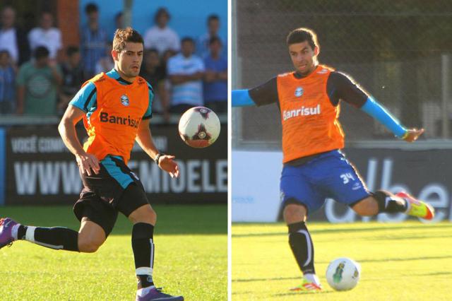 Luxemburgo fecha treino e mantém dúvida no ataque diante do Palmeiras Montagem sobre fotos Lucas Uebel, Divulgação/ Luxemburgo fecha treino e mantém dúvida no ataque diante do Palmeiras Montagem sobre fotos Lucas Uebel, Divulgação/