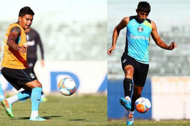 Jogadores do Grêmio escondem substituto de Zé Roberto com discurso de "grupo preparado" Montagem sobre fotos de Lucas Uebel/Grêmio/ Jogadores do Grêmio escondem substituto de Zé Roberto com discurso de "grupo preparado" Montagem sobre fotos de Lucas Uebel/Grêmio/