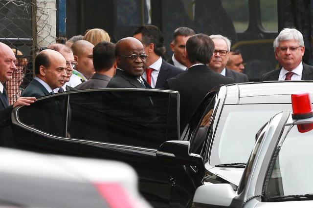 Ministro Joaquim Barbosa visita o Presídio Central, em Porto Alegre Diego Vara/Agencia RBS Ministro Joaquim Barbosa visita o Presídio Central, em Porto Alegre Diego Vara/Agencia RBS