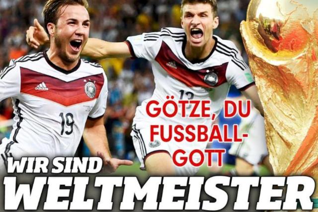 "Götze, o deus do futebol": veja a repercussão do título na imprensa alemã Reprodução/www.bild.de "Götze, o deus do futebol": veja a repercussão do título na imprensa alemã Reprodução/www.bild.de