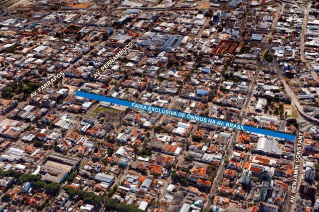 Avenida Brasil terá faixa exclusiva de ônibus a partir de segunda-feira Divulgação/PMPA Avenida Brasil terá faixa exclusiva de ônibus a partir de segunda-feira Divulgação/PMPA