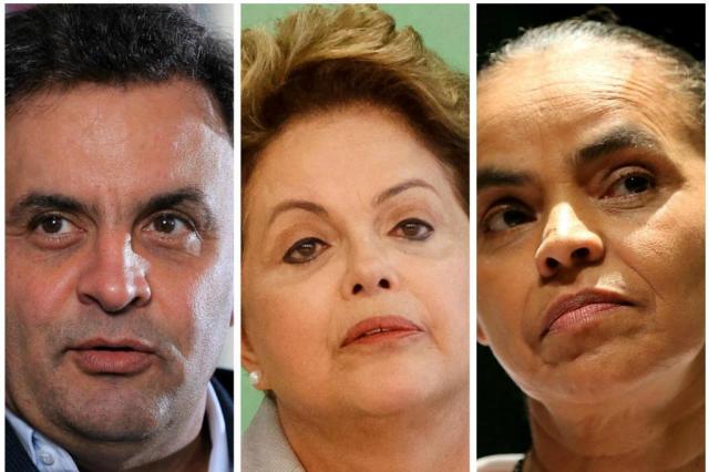 As estratégias de Aécio, Dilma e Marina para o primeiro debate na TV Montagem sobre fotos/Reprodução