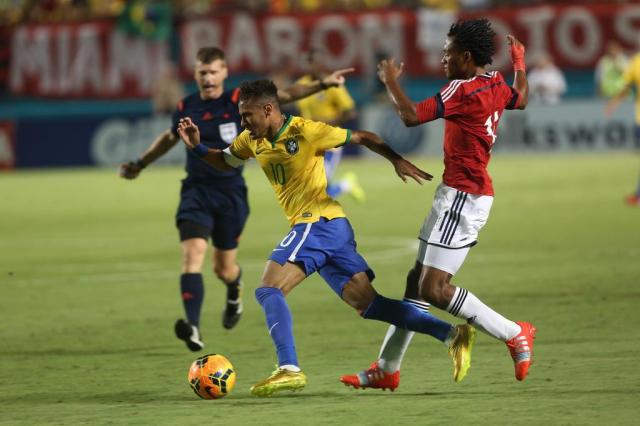 No retorno de Dunga, Neymar marca golaço e Brasil vence a Colômbia nos EUA Bruno Domingos/Mowa Press,Divulgação