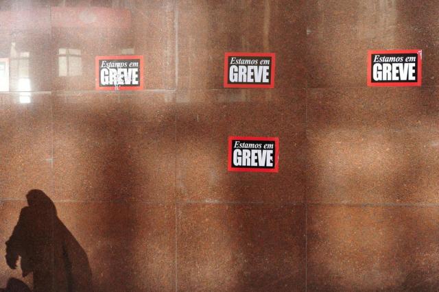 Bancários do Banrisul mantêm greve em Porto Alegre e Região Diego Vara/Agencia RBS