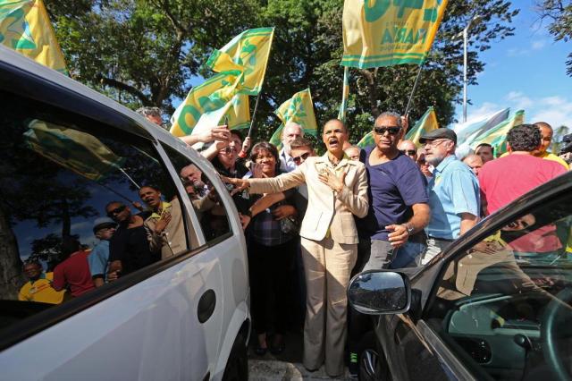 No último ato de campanha, Marina diz ter certeza de que irá para o segundo turno Diego Vara/Agência RBS