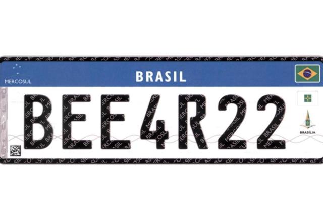Confira como ser&atilde;o as novas placas de
ve&iacute;culos no Brasil conforme o padr&atilde;o do Mercosul Minist&eacute;rio das Cidades/Divulga&ccedil;&atilde;o