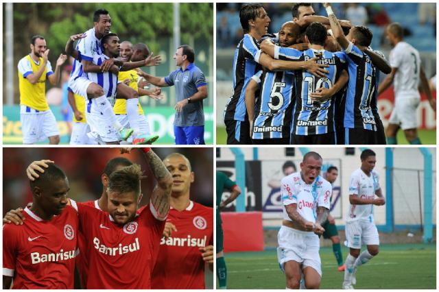 Inter pega o Cruzeiro e Grêmio encara o Novo Hamburgo: confira os confrontos das quartas Montagem sobre fotos/Agência RBS