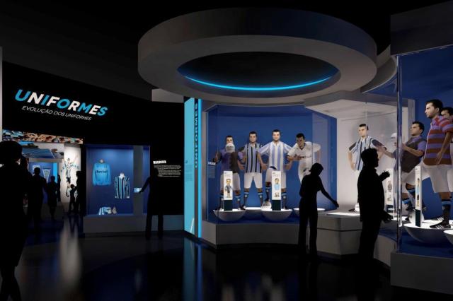 Conheça o novo museu do Grêmio, que será inaugurado em setembro Divulgação/Grêmio