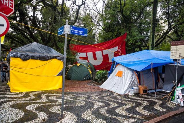 Servidores se preparam para reforçar protestos contra o aumento do ICMS Omar Freitas/Agencia RBS