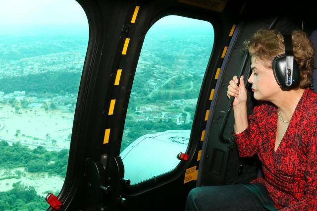Dilma se diz "impressionada" com enchente na Grande São Paulo Roberto Stuckert Filho/Presidência da República/Divulgação