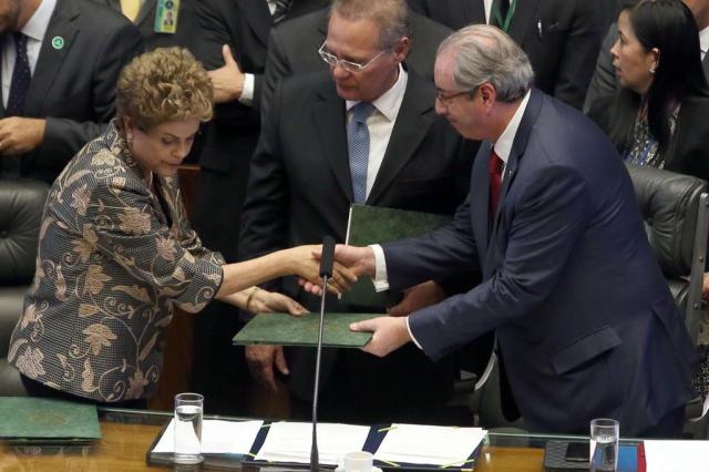 Briga entre Eduardo Cunha e Dilma Rousseff chega a seu ápice ANDRÉ DUSEK/Estadão Conteúdo