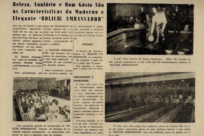 Reprodução Caxias Magazine / Acervo Centro de Memória da Câmara de Vereadores de Caxias do Sul Reprodução Caxias Magazine / Acervo Centro de Memória da Câmara de Vereadores de Caxias do Sul