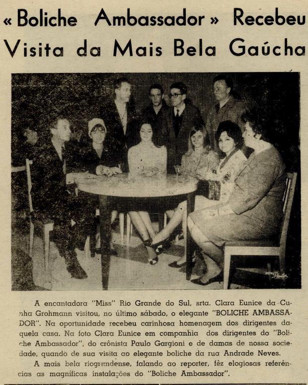 Reprodução Caxias Magazine / Acervo Centro de Memória da Câmara de Vereadores de Caxias do Sul Reprodução Caxias Magazine / Acervo Centro de Memória da Câmara de Vereadores de Caxias do Sul