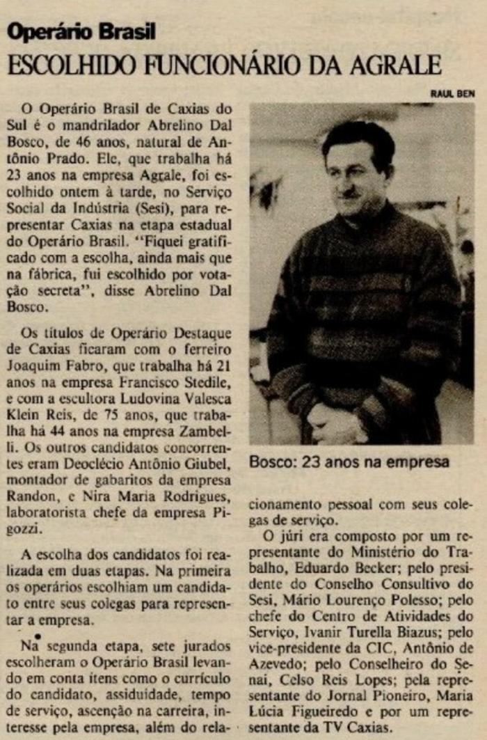 Jornal Pioneiro / Reprodução Jornal Pioneiro / Reprodução