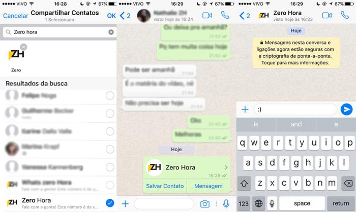 Reprodução / Whatsapp Reprodução / Whatsapp