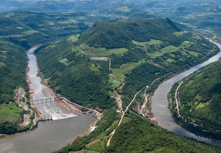 FOTOS Construção de usinas hidrelétricas no Rio das Antas provocou