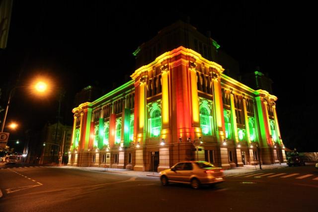 FOTO: Margs iluminado em homenagem a Pedro Weingärtner Julio Cordeiro/ FOTO: Margs iluminado em homenagem a Pedro Weingärtner Julio Cordeiro/