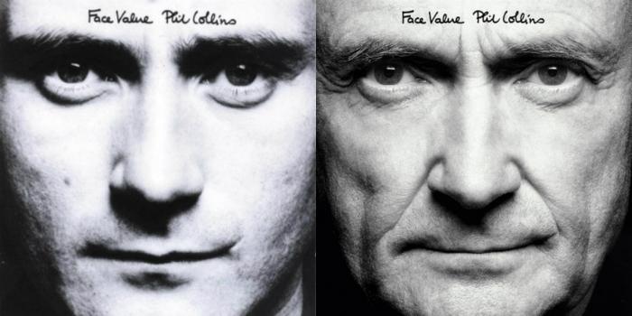 Phil Collins "idoso" reencena capas de discos para relançamentos em 2016