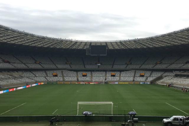 Apesar do grande volume de chuva, gramado do Mineirão é bom para a final de Atlético-MG x Grêmio