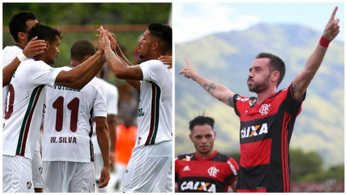 Montagem / Flickrs oficiais de Fluminense e Flamengo