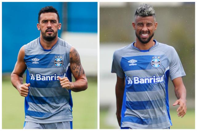 Entusiasmados, Edílson e Léo Moura projetam dobradinha no lado direito do Grêmio