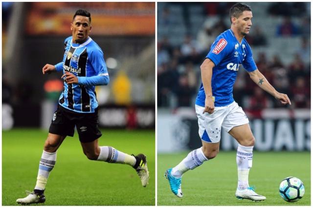 Barrios, Neves, volantes e espiões: o que mudou em Grêmio e Cruzeiro em relação à semifinal de 2016